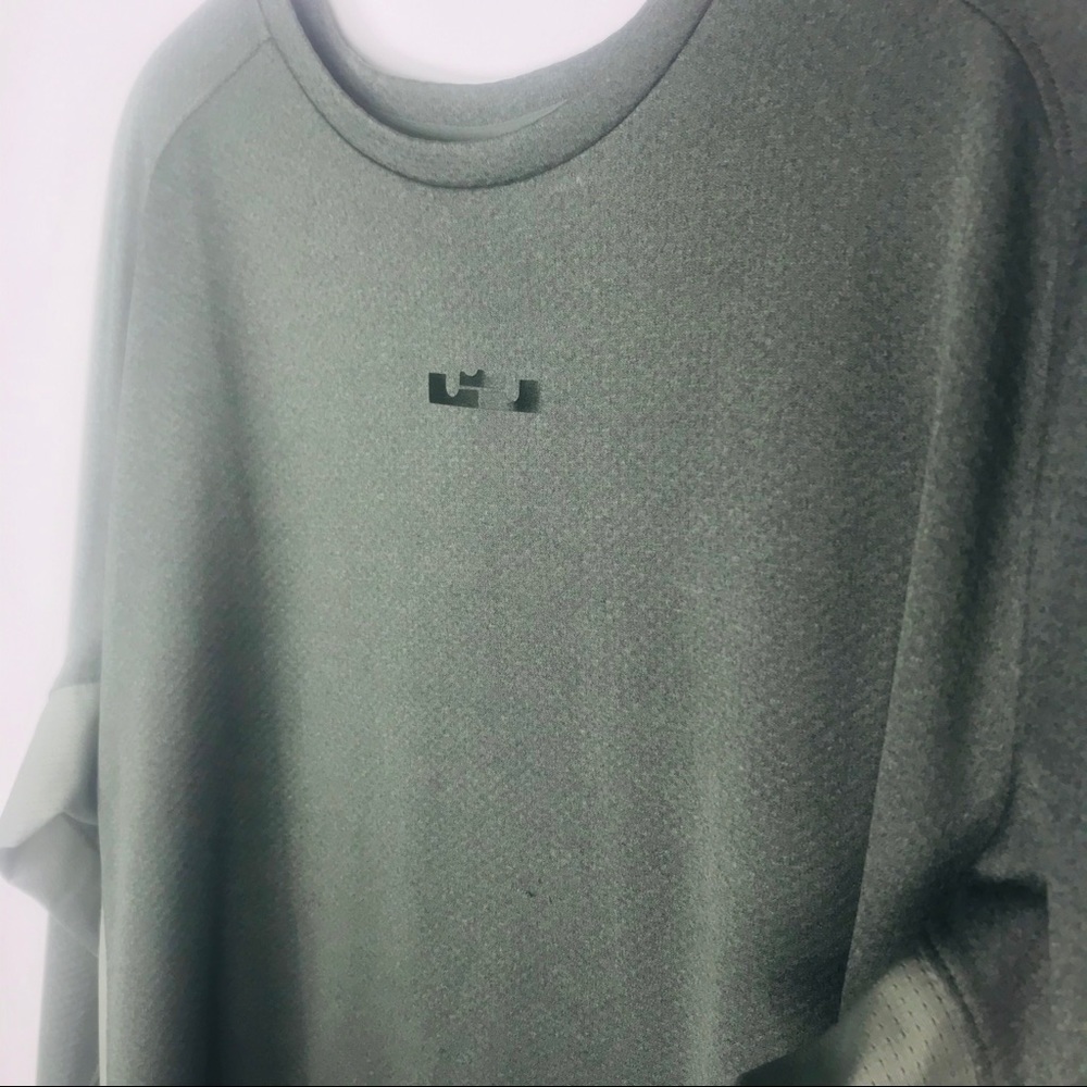 Nike Elite LeBron Dri-Fit Olive Green Long Sleeve